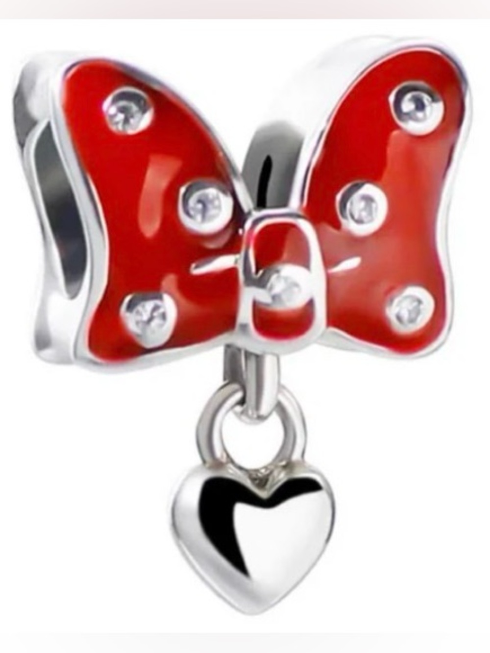 PANDORA MINNIE MOUSE BOW CHARM STERLING SILVER